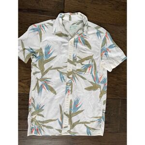 American Eagle Tropical XS Bird of Paradise Floral Button Down Shirt